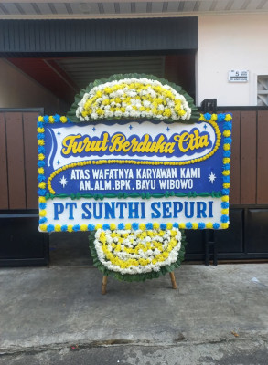 Papan Bunga Duka di Jangkar Mas